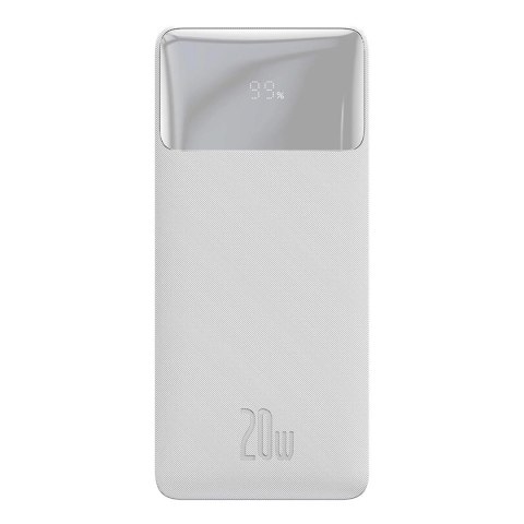 Baseus Bipow powerbank z szybkim ładowaniem 30000mAh 20W biały (Overseas Edition) + kabel USB-A - Micro USB 0.25m biały (PPBD050 Baseus Bipow powerbank z szybkim ładowaniem 30000mAh 20W biały (Overseas Edition) + kabel USB-A - Micro USB 0.25m biały (PPBD050