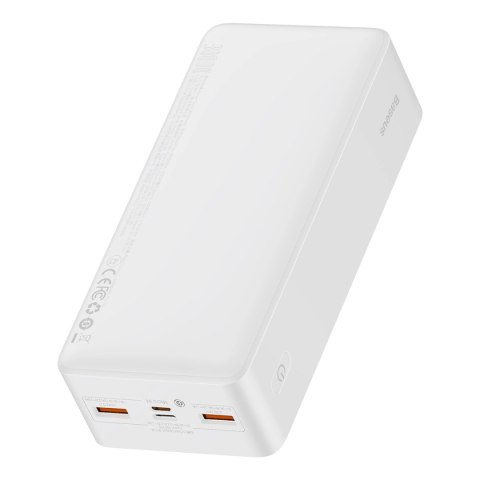 Baseus Bipow powerbank z szybkim ładowaniem 30000mAh 20W biały (Overseas Edition) + kabel USB-A - Micro USB 0.25m biały (PPBD050 Baseus Bipow powerbank z szybkim ładowaniem 30000mAh 20W biały (Overseas Edition) + kabel USB-A - Micro USB 0.25m biały (PPBD050