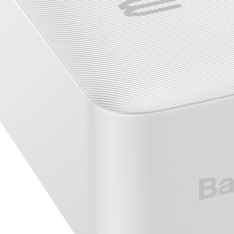 Baseus Bipow powerbank z szybkim ładowaniem 30000mAh 20W biały (Overseas Edition) + kabel USB-A - Micro USB 0.25m biały (PPBD050 Baseus Bipow powerbank z szybkim ładowaniem 30000mAh 20W biały (Overseas Edition) + kabel USB-A - Micro USB 0.25m biały (PPBD050