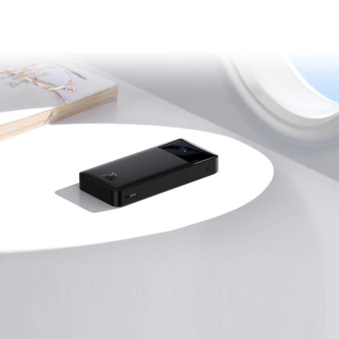 Baseus Bipow powerbank z szybkim ładowaniem 30000mAh 20W biały (Overseas Edition) + kabel USB-A - Micro USB 0.25m biały (PPBD050 Baseus Bipow powerbank z szybkim ładowaniem 30000mAh 20W biały (Overseas Edition) + kabel USB-A - Micro USB 0.25m biały (PPBD050