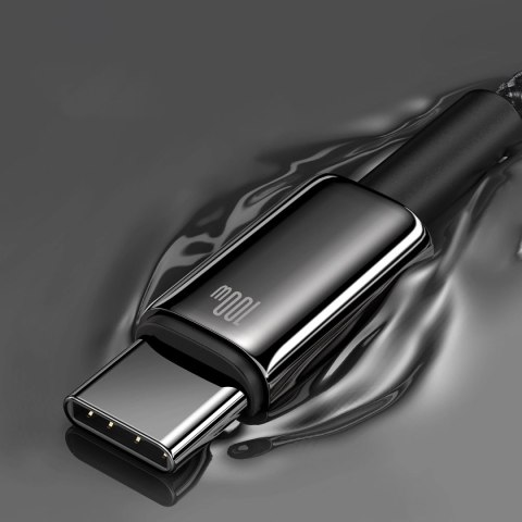 Baseus Tungsten Gold kabel USB-A - USB-C 480Mb/s 100W 1m czarny (CAWJ000001) Baseus Tungsten Gold kabel USB-A - USB-C 480Mb/s 100W 1m czarny (CAWJ000001)