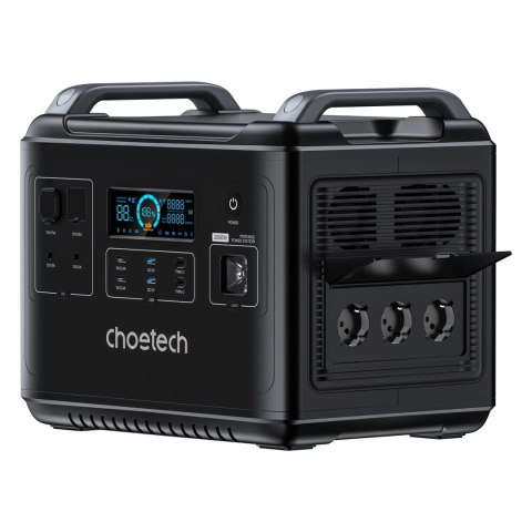 Choetech przenośna stacja zasilania LiFePO4 1997Wh 2000W powerbank czarny (BS006 Super Mini) Choetech przenośna stacja zasilania LiFePO4 1997Wh 2000W powerbank czarny (BS006 Super Mini)