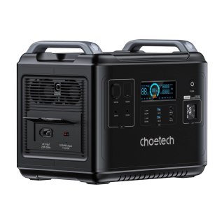Choetech przenośna stacja zasilania LiFePO4 1997Wh 2000W powerbank czarny (BS006 Super Mini)