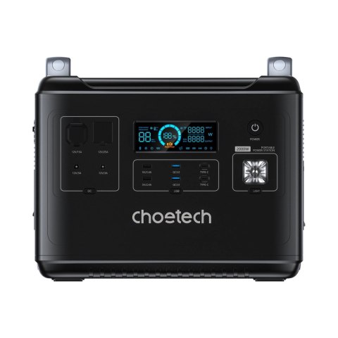 Choetech przenośna stacja zasilania LiFePO4 1997Wh 2000W powerbank czarny (BS006 Super Mini) Choetech przenośna stacja zasilania LiFePO4 1997Wh 2000W powerbank czarny (BS006 Super Mini)