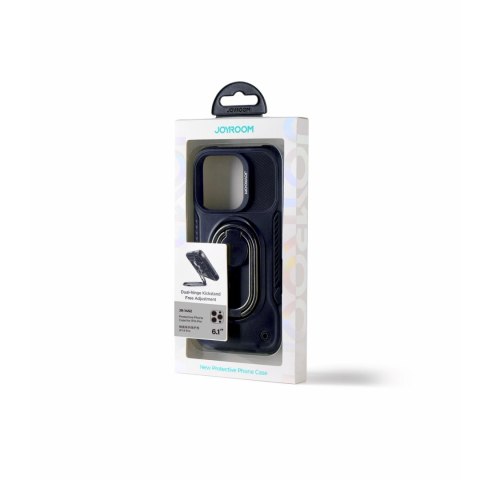 Joyroom Dual Hinge etui iPhone 14 Pro pancerny pokrowiec z podstawką uchwytem ring holder czarne Joyroom Dual Hinge etui iPhone 14 Pro pancerny pokrowiec z podstawką uchwytem ring holder czarne