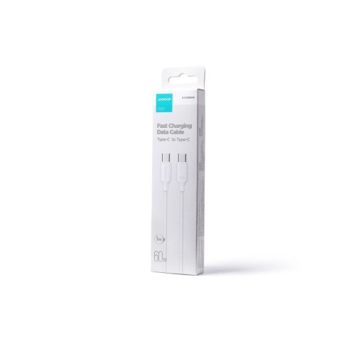 Kabel Joyroom Long-Lasting Series A9 USB-C / USB-C PD QC 60W 3A 1m - biały Kabel Joyroom Long-Lasting Series A9 USB-C / USB-C PD QC 60W 3A 1m - biały