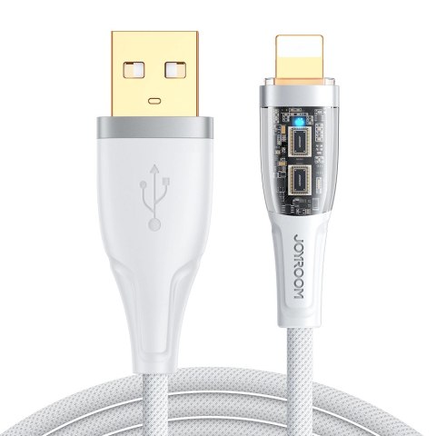 Kabel Joyroom Star-Cloud Series A3 USB-A / Lightning 2.4A 1.2m z inteligentnym wyłącznikiem - biały Kabel Joyroom Star-Cloud Series A3 USB-A / Lightning 2.4A 1.2m z inteligentnym wyłącznikiem - biały