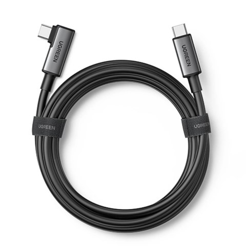 Kabel Ugreen US551 kątowy USB-C - USB-C PD 60W 3A 5Gb/s 5m - czarny Kabel Ugreen US551 kątowy USB-C - USB-C PD 60W 3A 5Gb/s 5m - czarny