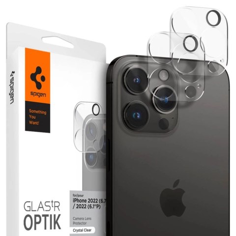 Osłona aparatu Spigen Optik.tR Camera Protector na iPhone 14 Pro / 14 Pro Max - przezroczysta 2 szt. Osłona aparatu Spigen Optik.tR Camera Protector na iPhone 14 Pro / 14 Pro Max - przezroczysta 2 szt.