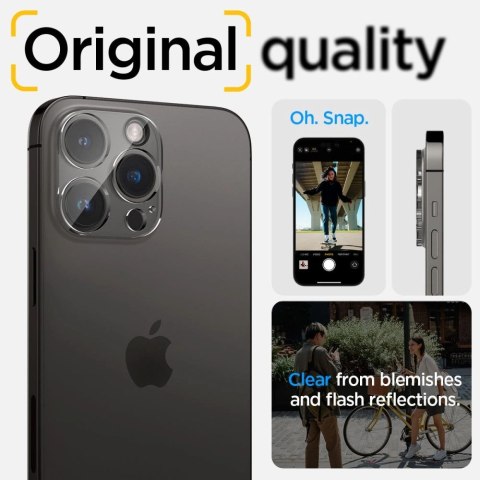 Osłona aparatu Spigen Optik.tR Camera Protector na iPhone 14 Pro / 14 Pro Max - przezroczysta 2 szt. Osłona aparatu Spigen Optik.tR Camera Protector na iPhone 14 Pro / 14 Pro Max - przezroczysta 2 szt.
