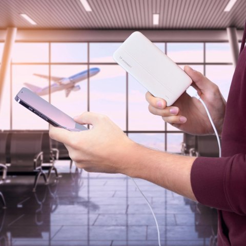 Wozinsky powerbank Li-Po 10000mAh 2 x USB biały (WPBWE1) Wozinsky powerbank Li-Po 10000mAh 2 x USB biały (WPBWE1)