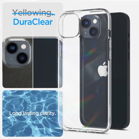 Zestaw etui Spigen Crystal i szkło hartowane na iPhone 14 Plus - przezroczyste Zestaw etui Spigen Crystal i szkło hartowane na iPhone 14 Plus - przezroczyste