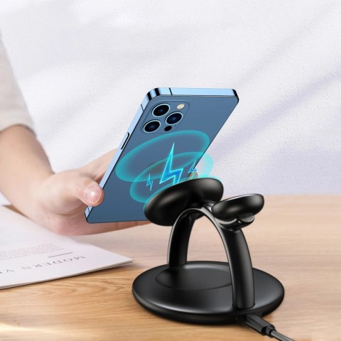 Choetech indukcyjna stacja ładująca 3w1 iPhone 12/13/14, AirPods Pro, Apple Watch czarny (T587-F) Choetech indukcyjna stacja ładująca 3w1 iPhone 12/13/14, AirPods Pro, Apple Watch czarny (T587-F)