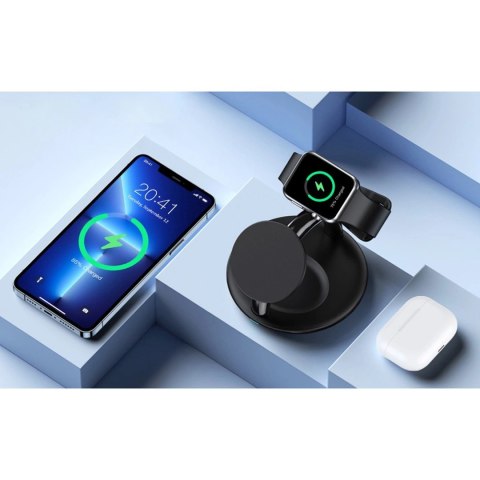 Choetech indukcyjna stacja ładująca 3w1 iPhone 12/13/14, AirPods Pro, Apple Watch czarny (T587-F) Choetech indukcyjna stacja ładująca 3w1 iPhone 12/13/14, AirPods Pro, Apple Watch czarny (T587-F)