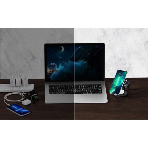 Choetech indukcyjna stacja ładująca 3w1 iPhone 12/13/14, AirPods Pro, Apple Watch czarny (T587-F) Choetech indukcyjna stacja ładująca 3w1 iPhone 12/13/14, AirPods Pro, Apple Watch czarny (T587-F)