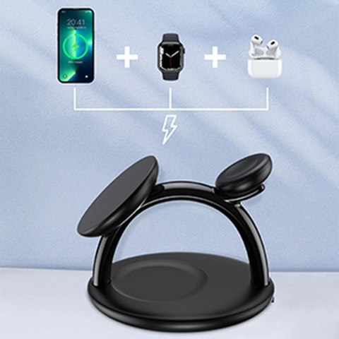 Choetech indukcyjna stacja ładująca 3w1 iPhone 12/13/14, AirPods Pro, Apple Watch czarny (T587-F) Choetech indukcyjna stacja ładująca 3w1 iPhone 12/13/14, AirPods Pro, Apple Watch czarny (T587-F)