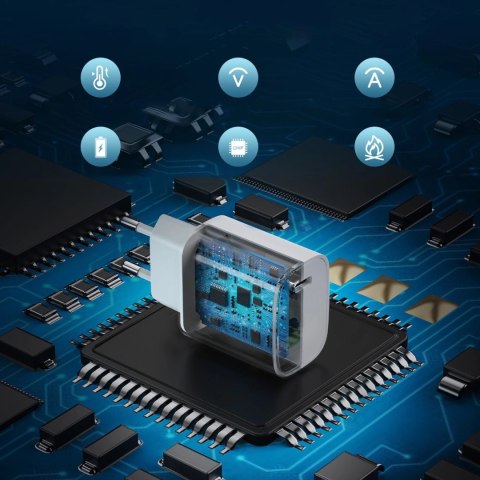 Choetech zestaw ładowarek sieciowych Q5004 20W PD iPhone 12/13 biały (2szt.) Choetech zestaw ładowarek sieciowych Q5004 20W PD iPhone 12/13 biały (2szt.)