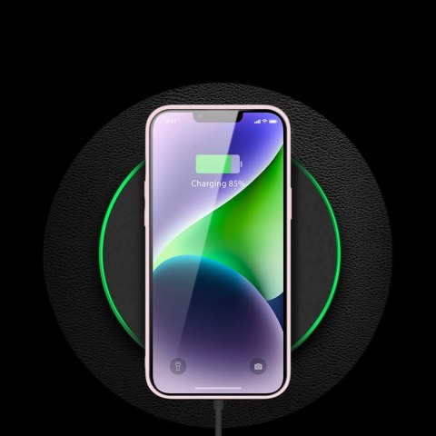 Dux Ducis Yolo etui iPhone 14 Plus elegancki pokrowiec ze skóry ekologicznej różowy