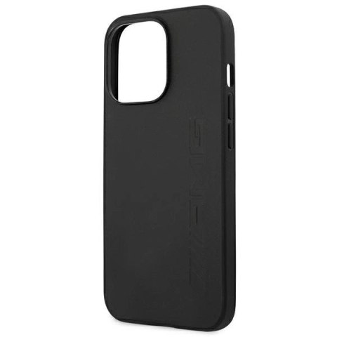Etui AMG Leather Hot Stamped na iPhone 14 Pro Max - czarne Etui AMG Leather Hot Stamped na iPhone 14 Pro Max - czarne