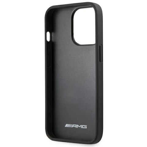 Etui AMG Leather Hot Stamped na iPhone 14 Pro Max - czarne Etui AMG Leather Hot Stamped na iPhone 14 Pro Max - czarne