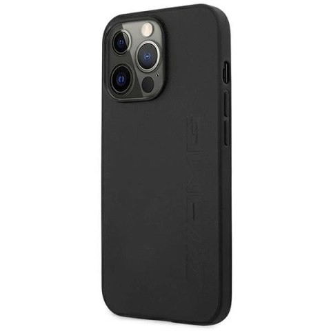 Etui AMG Leather Hot Stamped na iPhone 14 Pro - czarne Etui AMG Leather Hot Stamped na iPhone 14 Pro - czarne