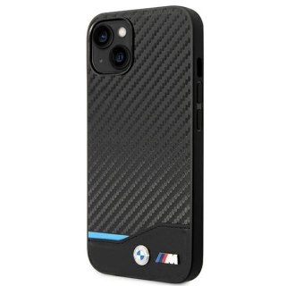 Etui BMW Leather Carbon na iPhone 14 - czarne