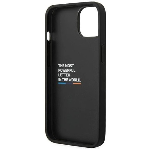 Etui BMW Leather Carbon na iPhone 14 - czarne Etui BMW Leather Carbon na iPhone 14 - czarne