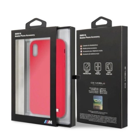 Etui BMW Silicone M Collection na iPhone X / Xs - czerwone Etui BMW Silicone M Collection na iPhone X / Xs - czerwone