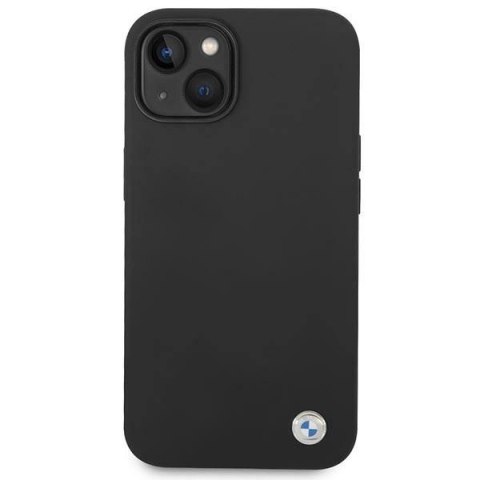 Etui BMW Silicone Metal Logo na iPhone 14 Plus - czarne Etui BMW Silicone Metal Logo na iPhone 14 Plus - czarne