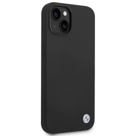 Etui BMW Silicone Metal Logo na iPhone 14 Plus - czarne Etui BMW Silicone Metal Logo na iPhone 14 Plus - czarne