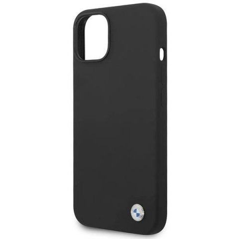 Etui BMW Silicone Metal Logo na iPhone 14 Plus - czarne Etui BMW Silicone Metal Logo na iPhone 14 Plus - czarne