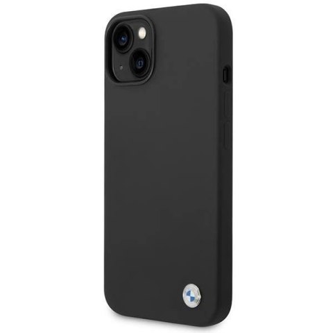 Etui BMW Silicone Metal Logo na iPhone 14 - czarne
