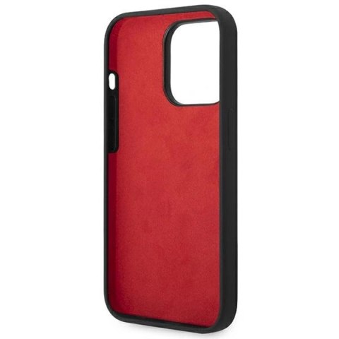 Etui Ferrari Silicone Metal Logo na iPhone 14 Pro - czarne Etui Ferrari Silicone Metal Logo na iPhone 14 Pro - czarne