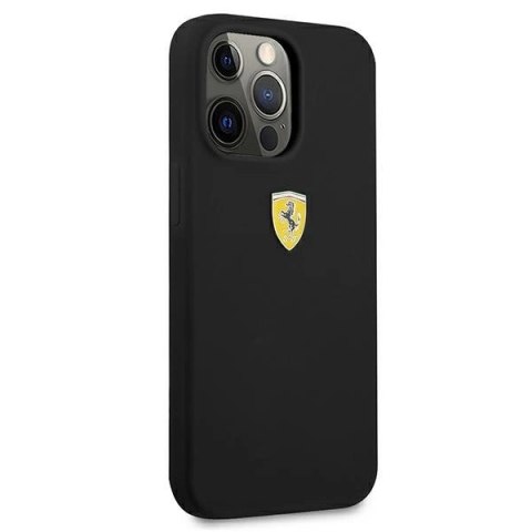 Etui Ferrari Silicone na iPhone 13 Pro Max - czarne