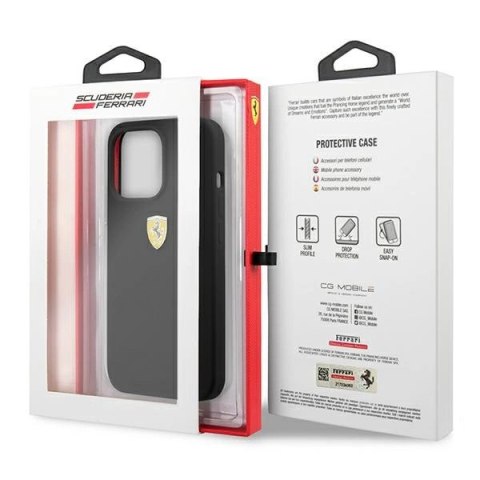 Etui Ferrari Silicone na iPhone 13 Pro / iPhone 13 - czarne
