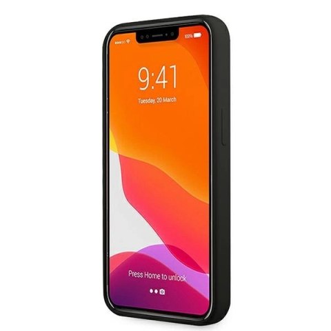 Etui Ferrari Silicone na iPhone 13 mini - czarne Etui Ferrari Silicone na iPhone 13 mini - czarne