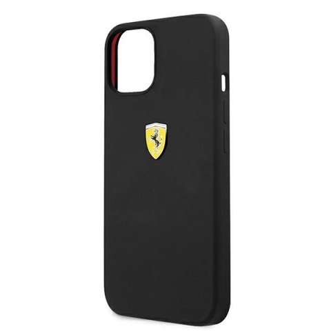 Etui Ferrari Silicone na iPhone 13 mini - czarne Etui Ferrari Silicone na iPhone 13 mini - czarne