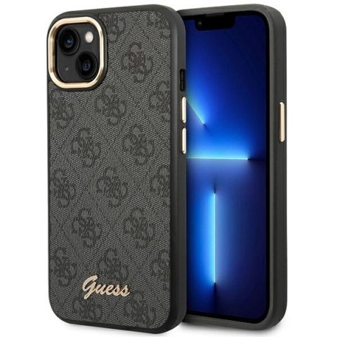 Etui Guess 4G Vintage Gold Logo na iPhone 14 Plus - czarne