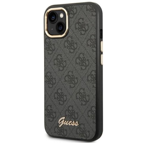 Etui Guess 4G Vintage Gold Logo na iPhone 14 Plus - czarne