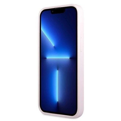 Etui Guess Saffiano Hot Stamp & Metal Logo na iPhone 13 mini - fioletowe