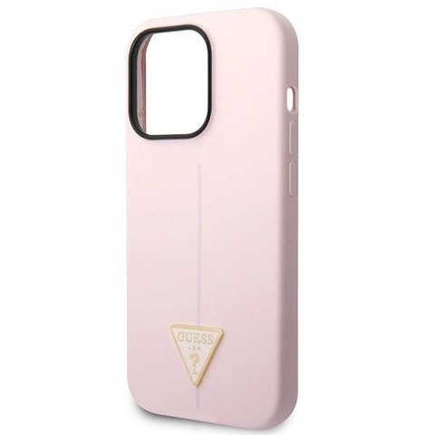 Etui Guess Silicone Triangle iPhone 14 Pro 6,1" - fioletowe