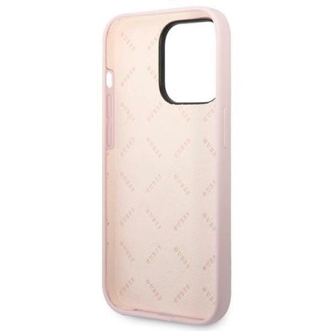 Etui Guess Silicone Triangle iPhone 14 Pro 6,1" - fioletowe