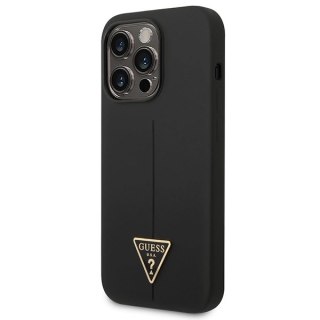 Guess GUHCP14LSLTGK iPhone 14 Pro 6,1" czarny/black hardcase Silicone Triangle