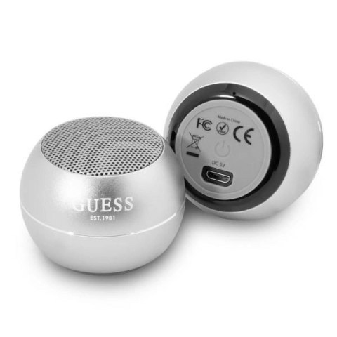 Mini głośnik Bluetooth Guess - szary Mini głośnik Bluetooth Guess - szary
