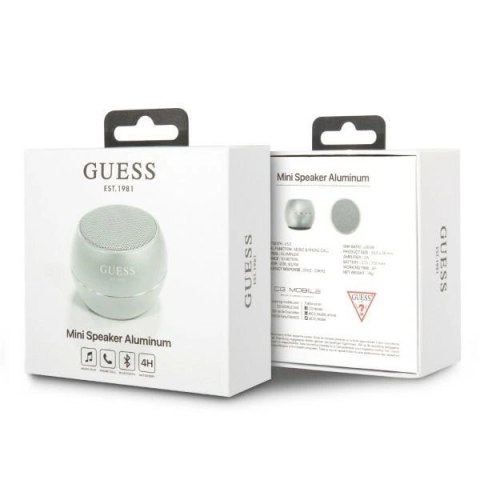 Mini głośnik Bluetooth Guess - szary Mini głośnik Bluetooth Guess - szary