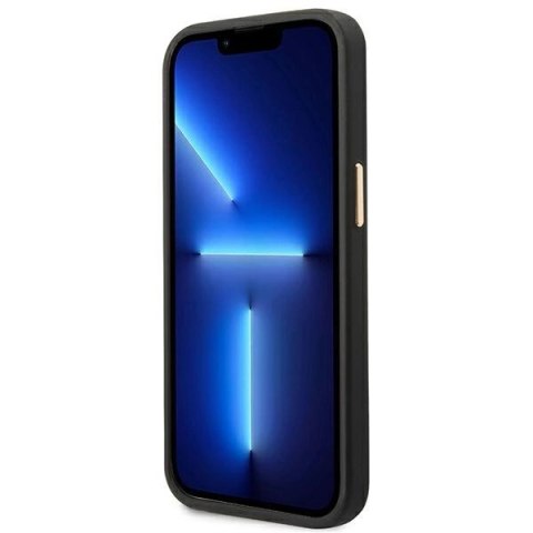 Etui Guess 4G Logo Plate MagSafe na iPhone 14 Plus - czarne