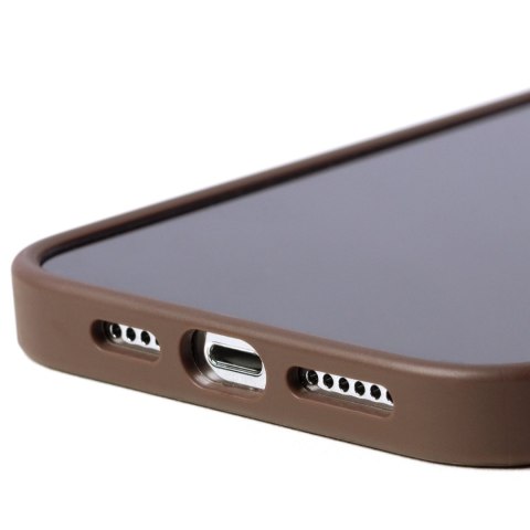 Etui Guess 4G Metal Gold Logo na iPhone 14 Pro Max - brązowe