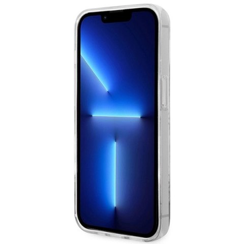 Etui Guess 4G Pattern Script na iPhone 14 Pro Max - złote