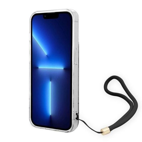 Etui Guess 4G Print Strap na iPhone 14 Pro Max - czarne