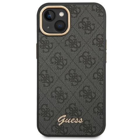 Etui Guess 4G Vintage Gold Logo na iPhone 14 Plus - czarne